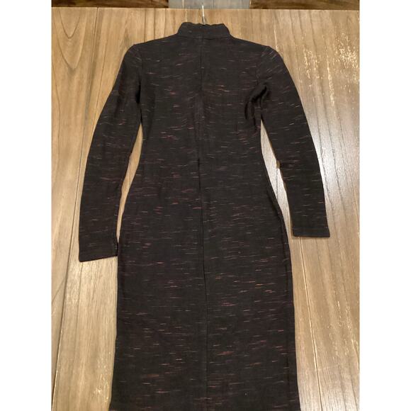 Reiss 1971 Dora HIGH-NECK JERSEY DRESS long sleeve classy knee length bodycon 4 - Picture 9 of 13